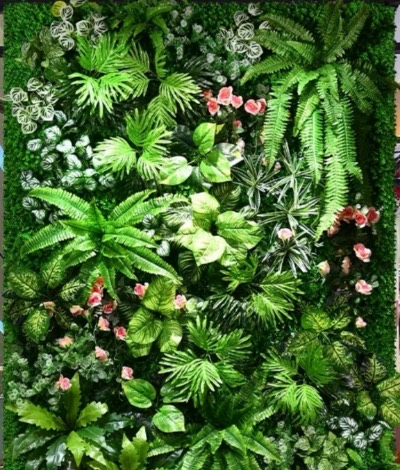Green wall installation detail