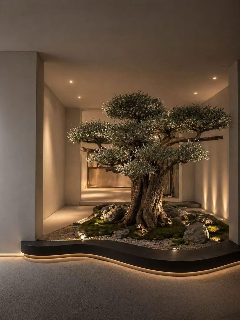 Artificial olive tree